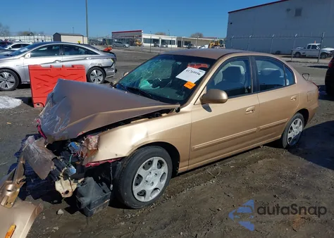 2004 Hyundai Elantra Gls/Gt z USA, uszkodzony, nr VIN KMHDN46D64U722135